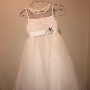 David’s bridle flower girl dress